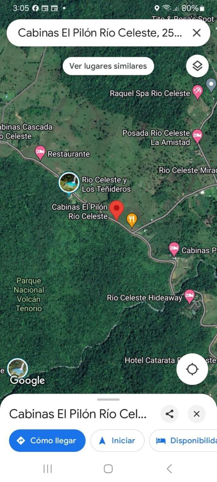 Cabinas El Pilon Rio Celeste 外观 照片